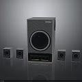 KOCOSA Surround Sound Speaker System With Main Speaker And Four Satellite Speakers