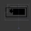 Modern White and Green Wardrobe with Arched Doors Drawers and Metal Handles Interior Design