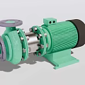 Industrial Centrifugal Pump With Green Motor And Stainless Steel Components
