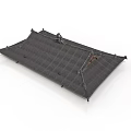Traditional Chinese Architecture Roof Model With Detailed Tile Design And Curved Eaves Structure
