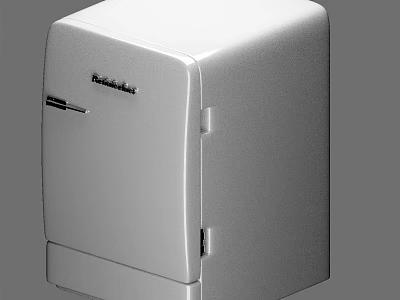 Frigidaire Retro White Refrigerator Freezer Classic Compact Design 3d model
