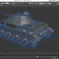 Vintage Military Tank With Detailed Tracks Turret And Gun Barrel Design