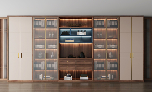 New Chinese Bookcase 3d model