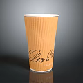 Brown Corrugated Paper Cup With Signature And 1982 Date Daily Use Household Item