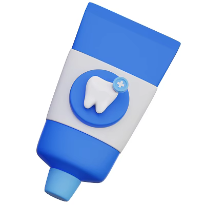 Modern Toothpaste Tooth Cleaning Products Oral Cleaning Products Cartoon Toothpaste Cartoon Tooth Cleaning Products 3d model