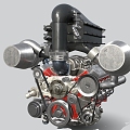 car engine engine car accessories 3d model