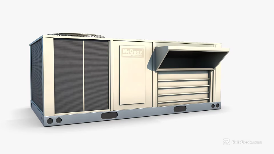 McQuay Air Conditioner Fan External Unit With Ventilation Panels And Efficient Cooling System 3d model