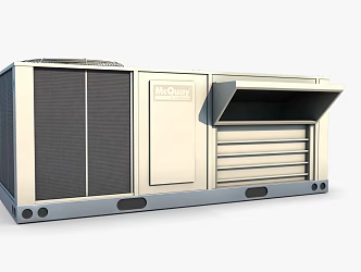 Modern Roof Air Conditioning Modern Realistic Electrical Equipment Roof Air Conditioning Central Air Conditioning 3d model