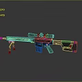 Modern Black Tactical Sniper Rifle With Scope Bipod And Magazine Design