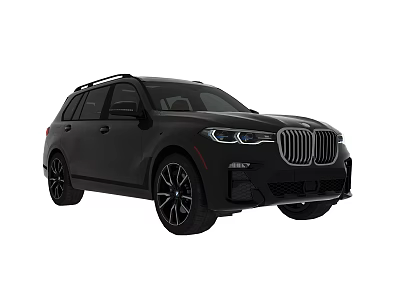 Black BMW SUV With Modern Sleek Exterior And Alloy Wheels Design 3d model