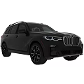 Black BMW SUV With Modern Sleek Exterior And Alloy Wheels Design