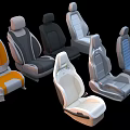 Assorted Colored Car Seats With Modern Styling And Comfortable Upholstery