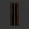 Symmetrical Spiked Decorative Structure With Evenly Spaced Spikes Central Metal Strip And Dark Reflective Surface