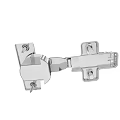 Stainless Steel Cabinet Door Hinge With Mounting Plates And Screw Holes