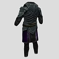 Medieval Black Weapon Armor With Decorative Details And Protective Design