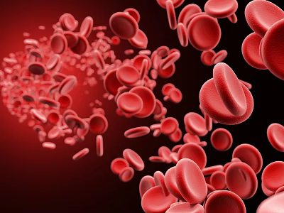 Advanced Medical Device for Blood Cell Analysis with Flowing Red Blood Cells 3d model