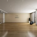Spacious Bright Fitness Studio With Equipment And Plants