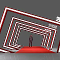 Event Entrance with Red Carpet and Framed Structure for 2018 SPIF Event