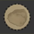 Traditional Decorative Wooden Drum With Handwoven Ropes And Carved Base Design