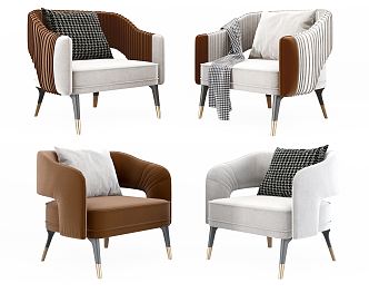 Single Casual Sofa Seat Chair 3d model