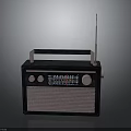 Vintage Radio Electronic Device With Black Casing Antenna FM Dial And Carry Handle