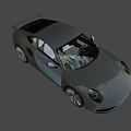 Silver Porsche Two Door Sports Car With Modern Sleek Body And Sporty Wheels