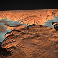 River Valley River Canyon Mountain Range Barren Mountain Wasteland Terrain Geopark Hill Hill Hill Canyon Valley 3d model