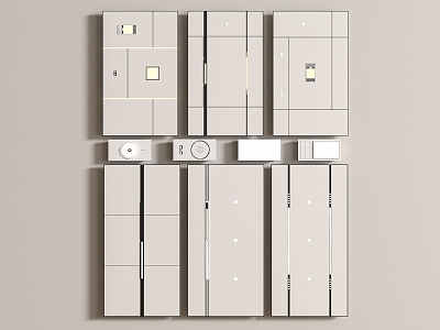 Honeycomb Large Panel Ceiling Aluminum Gusset Linear Yuba Integrated Ceiling Exhaust Fan Square Ceiling 3d model