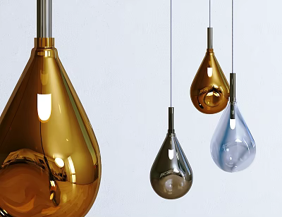 Light Luxury Chandelier Simple Small Chandelier 3d model