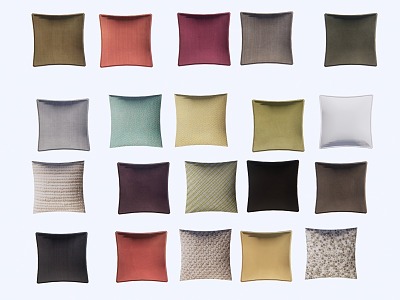 Multi-color pillow 3d model