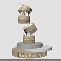 Stacked Mask Family Packaging With Oil Control Whitening And Moisturizing Benefits