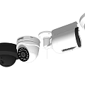 High Quality Security Dome Cameras With White And Black Models For Indoor Outdoor Surveillance