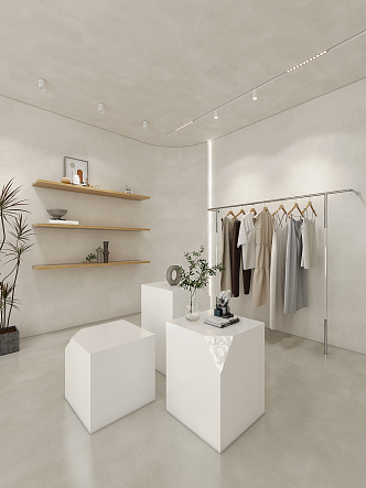 Modern Clothing Store Clothing Store Nakajima 3d model