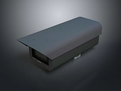 Rectangular Outdoor Security Camera Housing With Durable Weatherproof Protective Cover 3d model
