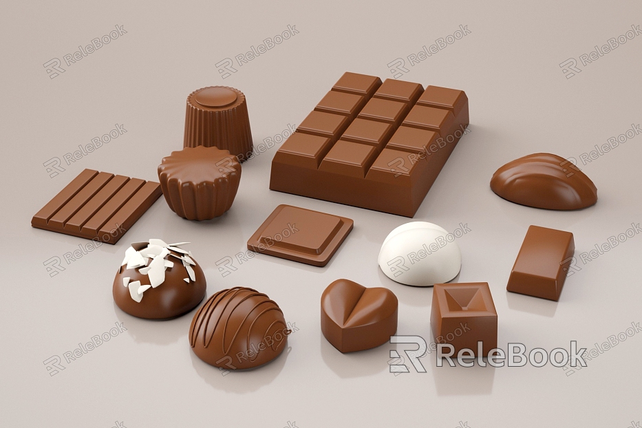 Chocolate chocolate ball chocolate sandwich chocolate chocolate model