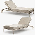 Outdoor lounge chair 3d model