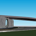 Modern Gate Simple Entrance Gate 3d model