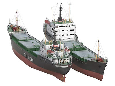 Transport ship Cargo ship Cargo ship Engineering ship Grocery ship Tanker 3d model