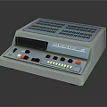 Vintage Blue Gray Commercial Equipment With Display Screen Control Buttons Knobs And Model SCORP4 3d model
