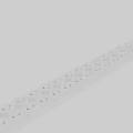 White Architectural Component With Intricate Interlaced Geometric Patterns On Long Strip