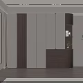 Modern Two Tone Wood And White Bedroom Wardrobe With Storage Drawers And Display Shelves