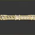 Elegant Gold Bracelet With Shiny Crystals And Decorative Geometric Details