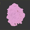 Organ And Hair Art Piece With Yellow Brown Fluffy Textured Irregular Structure
