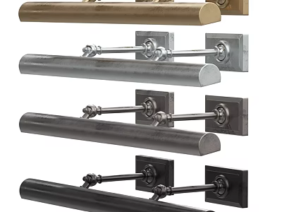 Elegant Wall Lamps with Various Metal Finishes and Contemporary Designs for Home Decoration 3d model