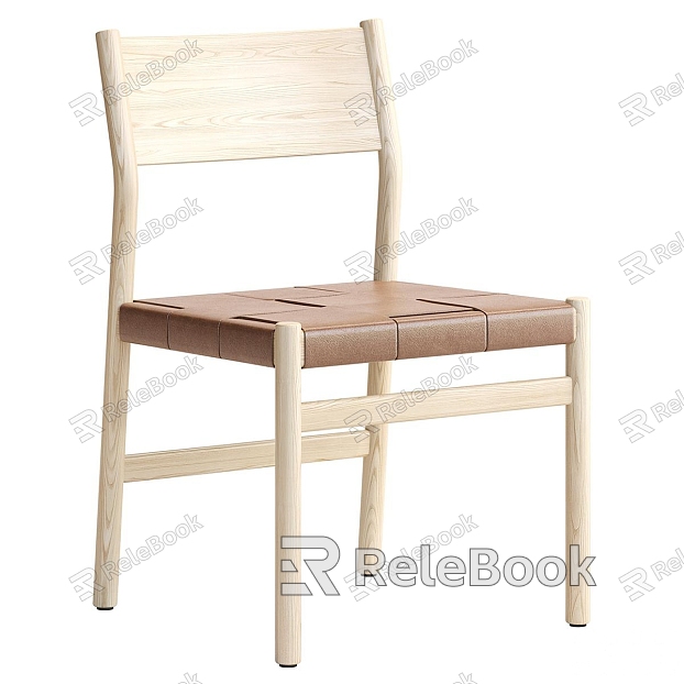 Single chair wooden stool model