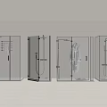 Rain partition shower 3d model