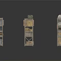 Industrial Metal Storage Shelves With Stacked Boxes Books And Packages
