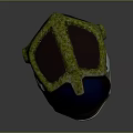 Fire Equipment Modern Fire Helmet With Transparent Visor Illuminated Edge And 3D Rendering