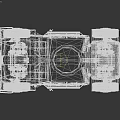Green Military Armored Tank With Large Tires White Stripes And Top Mounted Antenna Equipment