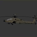 Detailed Military Attack Helicopter With Rotors Weapon Systems And Cockpit Design